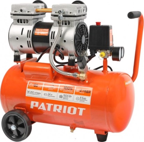 Компрессор поршневой безмасляный PATRIOT WO 24-260S [525301921]